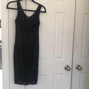Black sequin dress